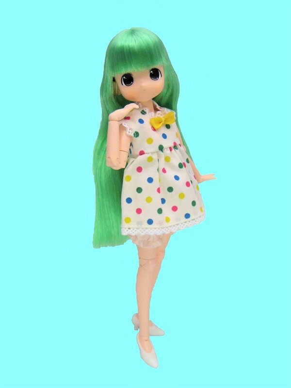 Moko-chan [238223] (Fruity Color, (Melon Green Hair)), Mama Chapp Toy, Obitsu Plastic Manufacturing, Action/Dolls, 1/6